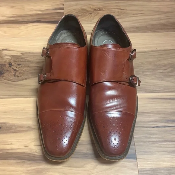Stacy Adams Trevor Slip On Loafer in Cognac Stacy Adams Kaylor Moc Toe Bit Slip On Leather Dress Shoes  main image 3
